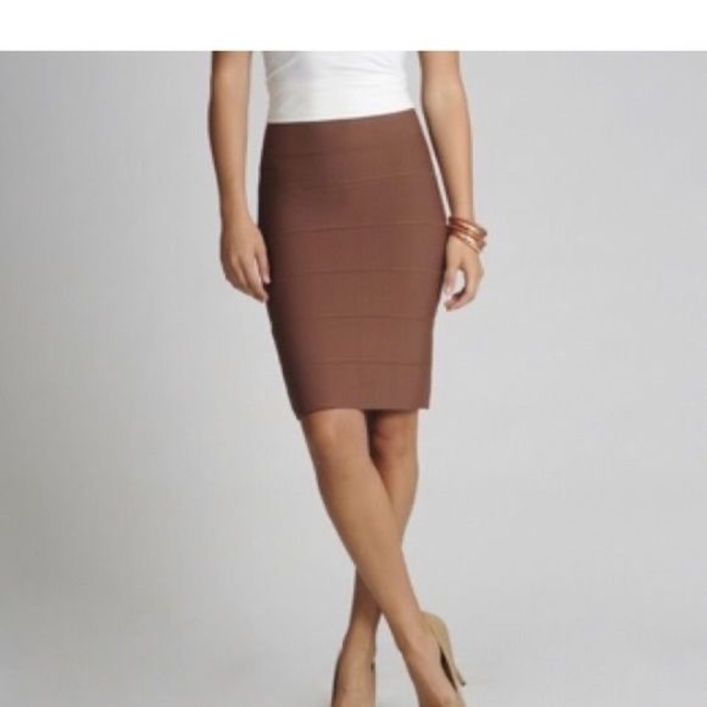 Brown BCBG Bandage Skirt